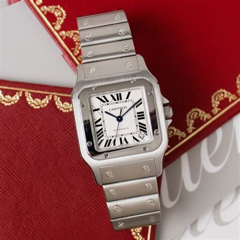 montre santos cartier occasion|cartier santos watch cost.